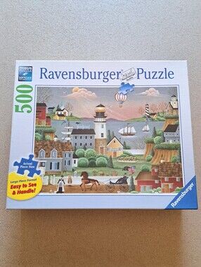 Ravensburger Jigsaw Puzzle 500 Pieces Large Piece Format Complete Beacons Cove